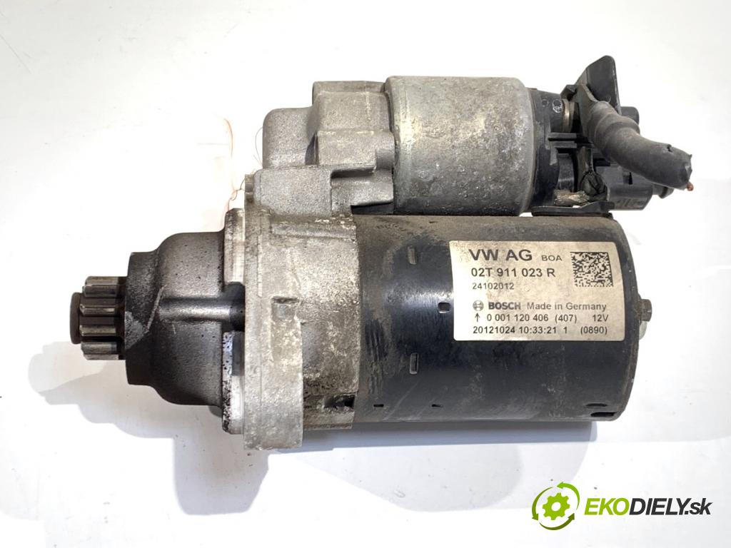 VW POLO V liftback 2012 44 kW 1.2 1198 startér 02T911023R (Startér)