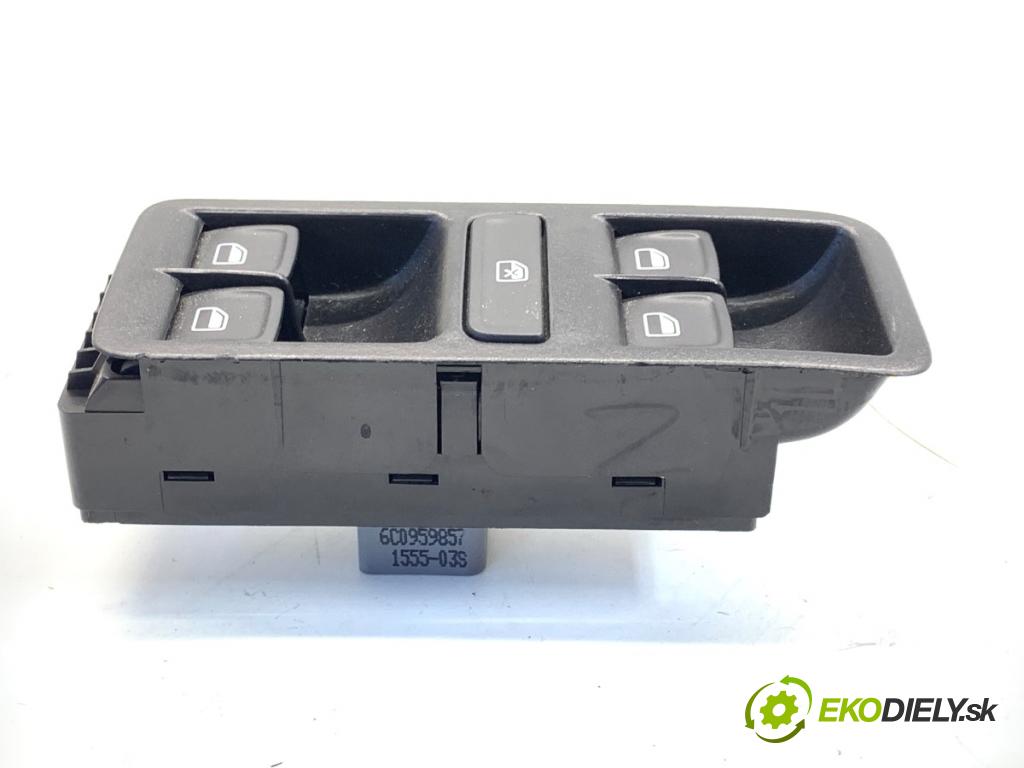 VW POLO V liftback 2012 44 kW 1.2 1198 Prepínač okien 6C0959857 (Prepínacie páčky pod volantom)