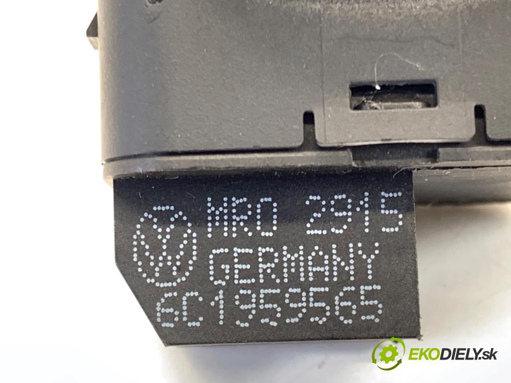 VW POLO V liftback 2012 44 kW 1.2 1198 Prepínač nastavenia spätných zrkadiel 6C1959565 (Prepínacie páčky pod volantom)