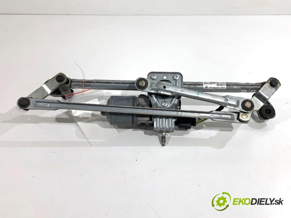 VW POLO V liftback 2012 44 kW 1.2 1198 Mechanizmus stieračov predný 6R1955119A (Motorček stieračov predný)