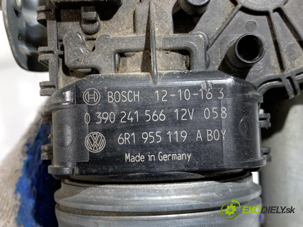 VW POLO V liftback 2012 44 kW 1.2 1198 Mechanizmus stieračov predný 6R1955119A (Motorček stieračov predný)