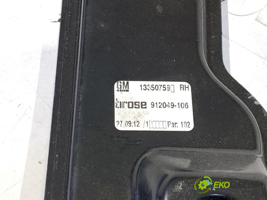OPEL ASTRA J Kombi 2013 103 kW 1.4 LPG (35) 1364 Mechanizmus okna pravy predný 13350759