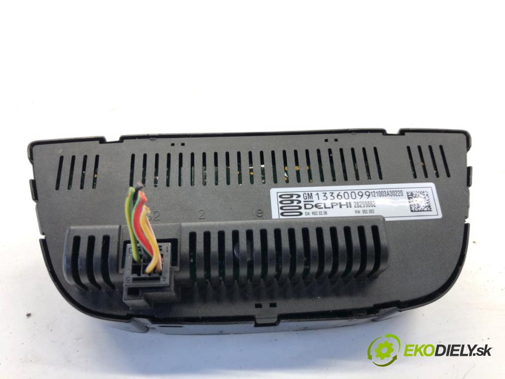 OPEL ASTRA J Kombi 2013 103 kW 1.4 LPG (35) 1364 Panel ovládania kúrenia 13360099 (Prepínacie páčky pod volantom)