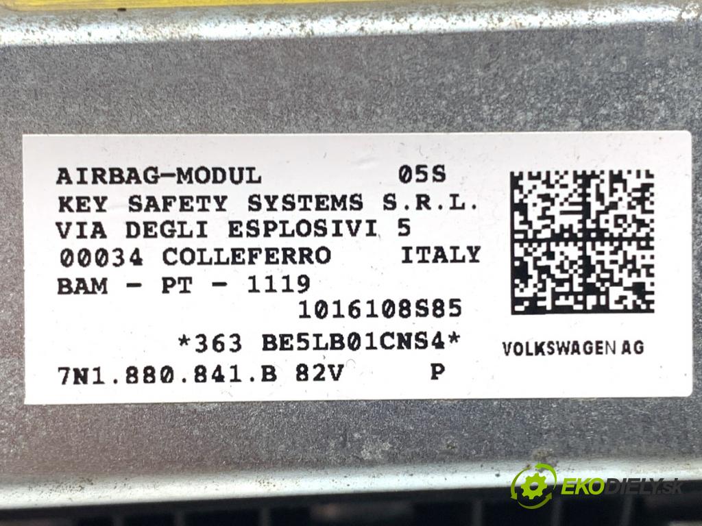 VW SHARAN nadwozie wielkoprzestrzenne (MPV) 2011 103 kW 2.0 TDI 1968 AirBag koleno: 7N1880841B