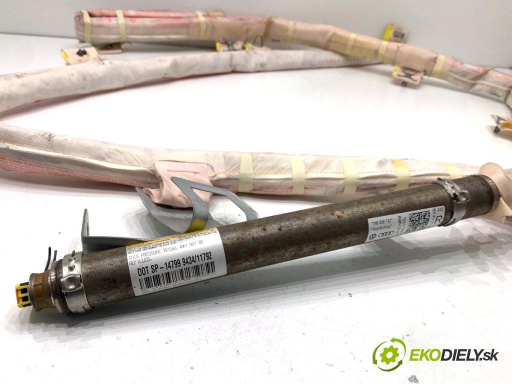 VW SHARAN nadwozie wielkoprzestrzenne (MPV) 2011 103 kW 2.0 TDI 1968 Stropný pravy 7N0880742