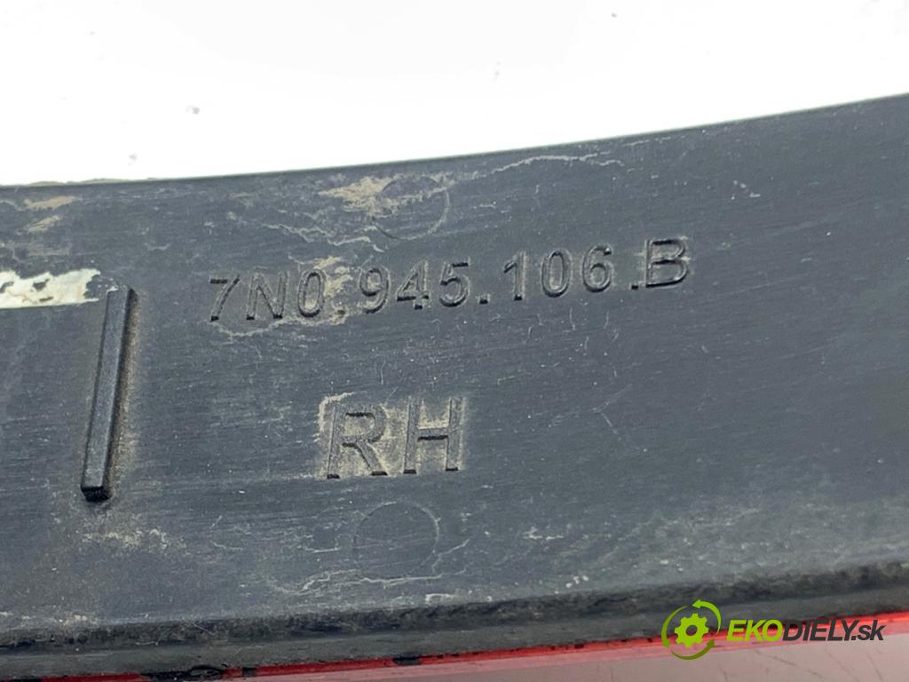 VW SHARAN nadwozie wielkoprzestrzenne (MPV) 2011 103 kW 2.0 TDI 1968 reflexní nárazníka pravý zadní část 7N0945106B