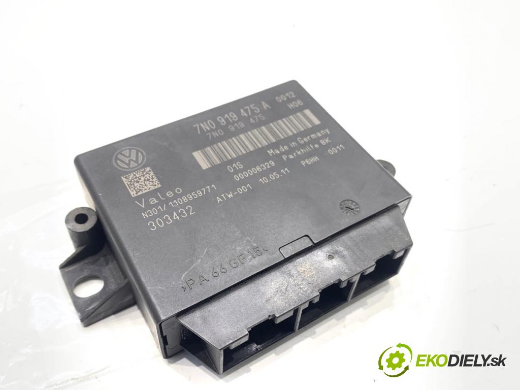 VW SHARAN nadwozie wielkoprzestrzenne (MPV) 2011 103 kW 2.0 TDI 1968 Modul PDC 7N0919475A (Riadiaca jednotka ostatné)