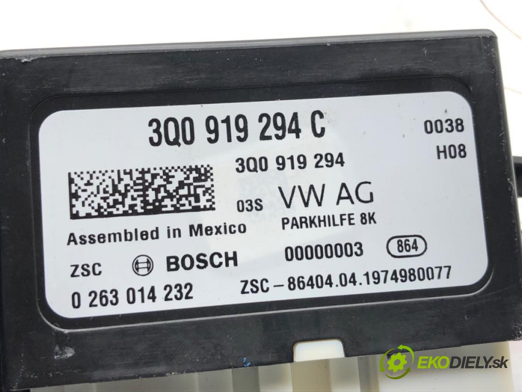 SKODA KODIAQ SUV 2019 110 kW 1.5 TSI 1495 Modul PDC 3Q0919294C (Riadiaca jednotka ostatné)