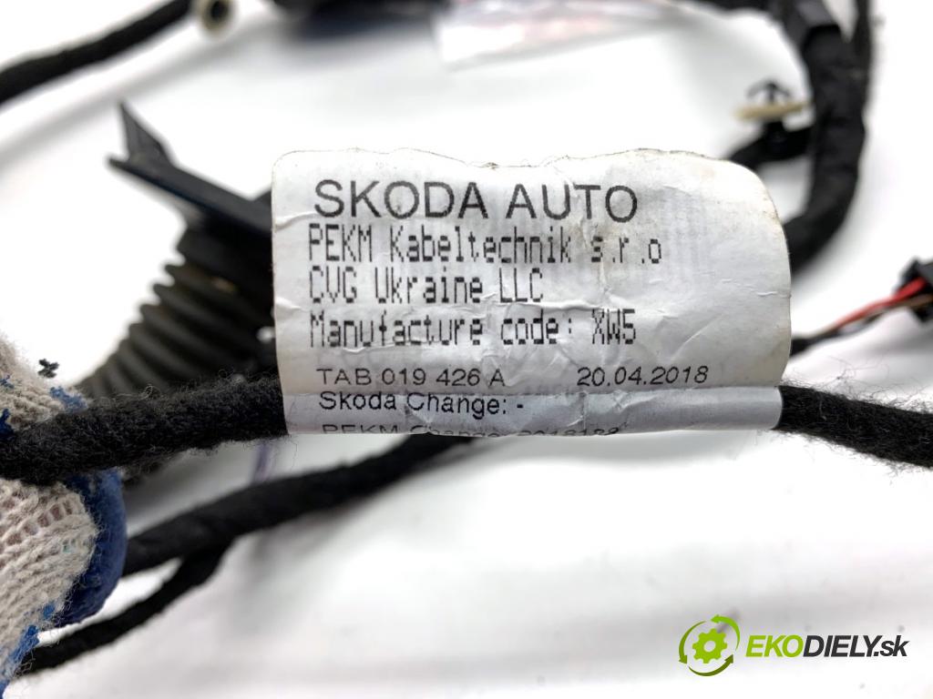SKODA KODIAQ SUV 2019 110 kW 1.5 TSI 1495 káblovačka dveře přední část pravý 566971121ER