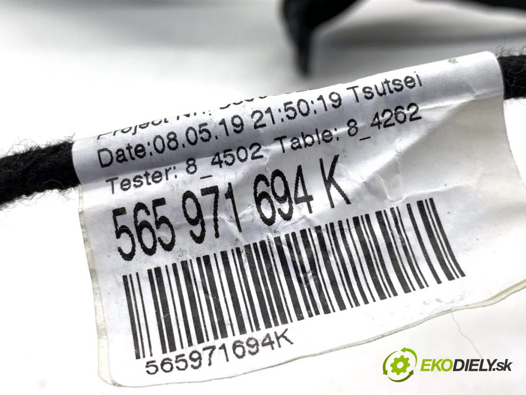 SKODA KODIAQ SUV 2019 110 kW 1.5 TSI 1495 Káblovačka Dvere zad pravy 565971694K