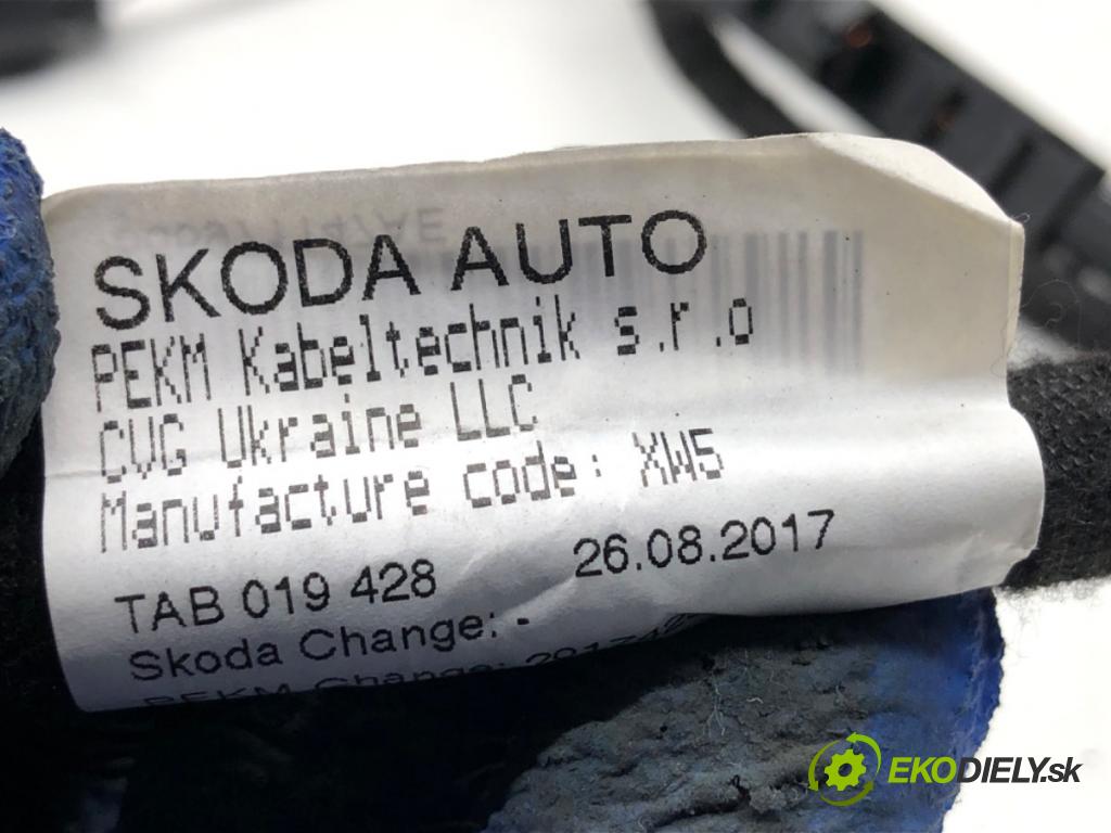 SKODA KODIAQ SUV 2019 110 kW 1.5 TSI 1495 Káblovačka dverí kufra zad ľavá strana 566971147AE