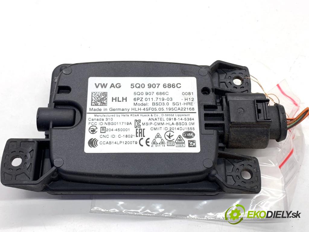 SKODA KODIAQ SUV 2019 110 kW 1.5 TSI 1495 ASYSTENT: PASA rýchlosti RADAR: 5Q0907686C