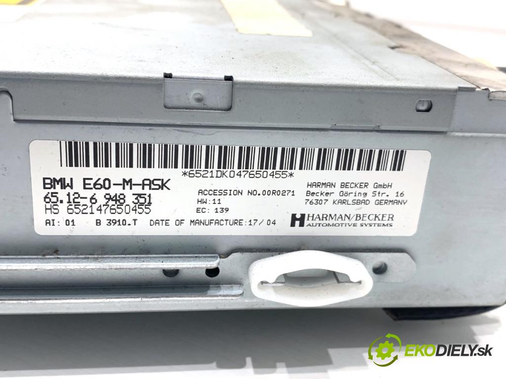 BMW E60 sedan 2004 170 kW 530 i 2979 RADIO 6948351 (Audio zařízení)