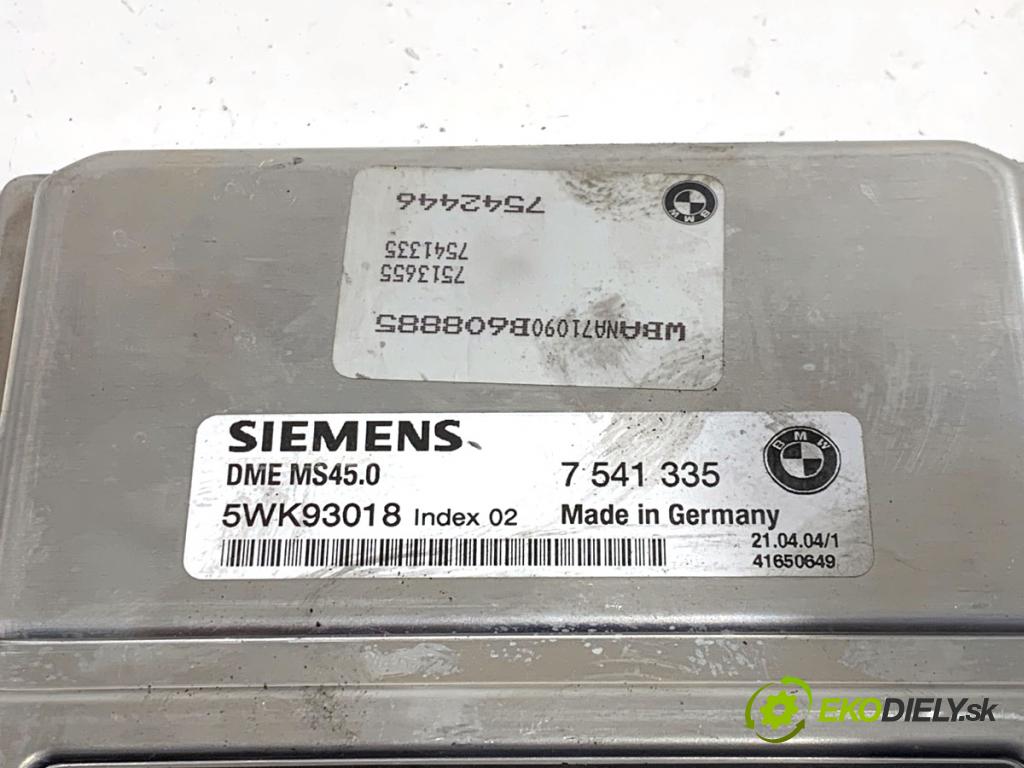BMW E60 sedan 2004 170 kW 530 i 2979 riadiaca jednotka Motor 7541335 (Riadiaca jednotka)