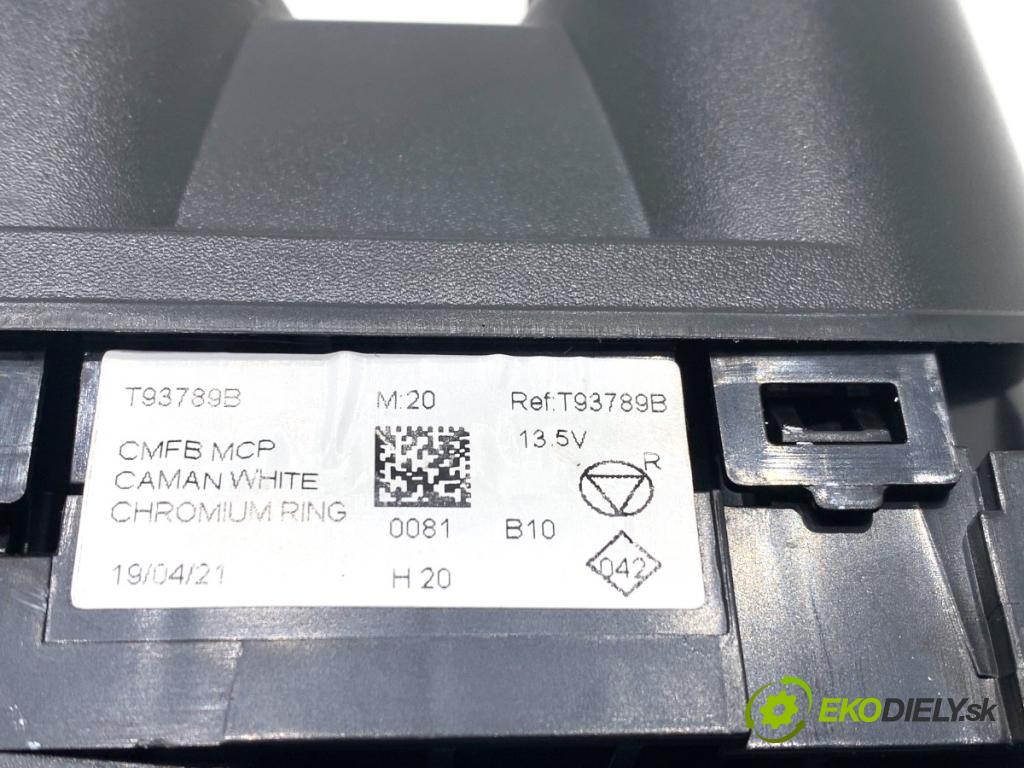 DACIA DUSTER SUV 2019 96 kW 1.3 TCe 130 (HMMF) 1332 Panel ovládaní topení T93789B (Páčky pod volantem)