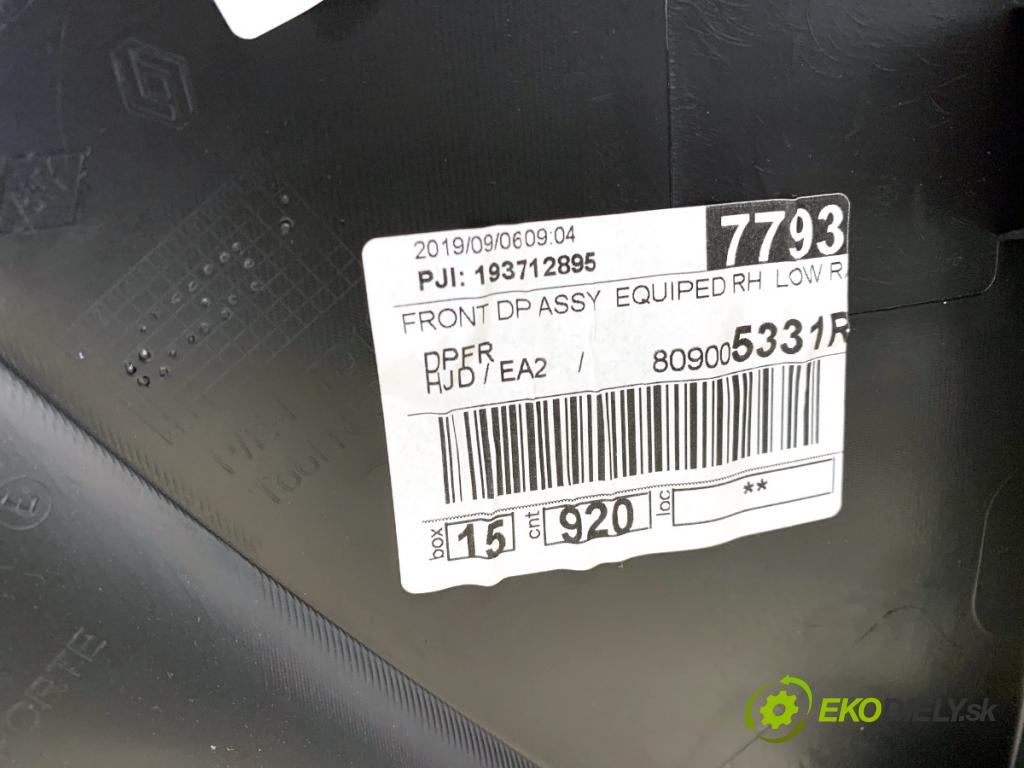 DACIA DUSTER SUV 2019 96 kW 1.3 TCe 130 (HMMF) 1332 ča dveře pravý přední část