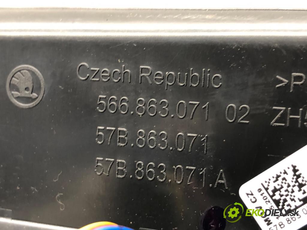 SKODA KODIAQ SUV 2019 110 kW 1.5 TSI 1495 NABÍJAČKA: INDUKCIA: 3V0035502