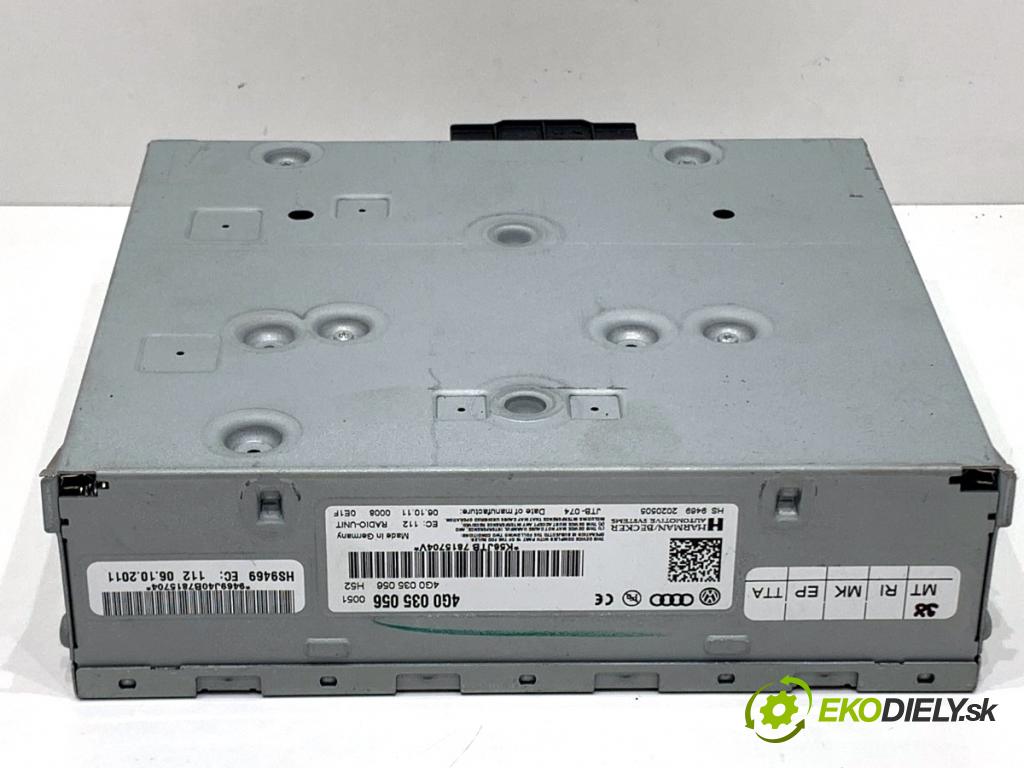 AUDI A4 B8 Kombi 2011 125 kW 2.0 TDI quattro 1968 RADIO Navigácia 4G0035056 (Audio zariadenie)