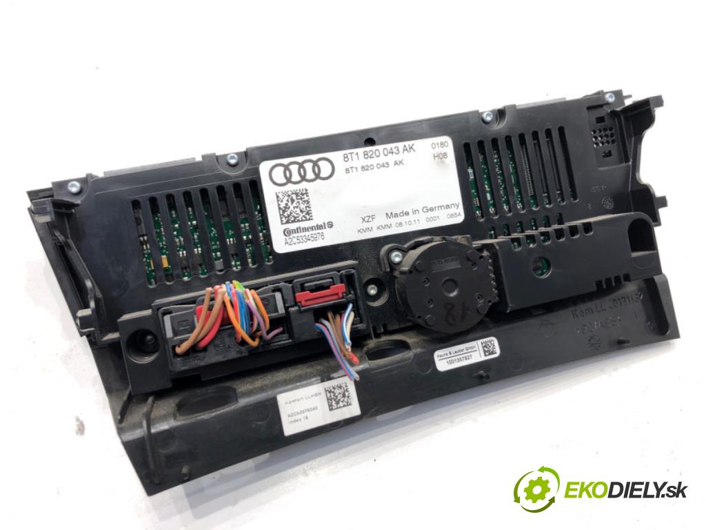 AUDI A4 B8 Kombi 2011 125 kW 2.0 TDI quattro 1968 Panel ovládania kúrenia 8T1820043AK (Prepínacie páčky pod volantom)