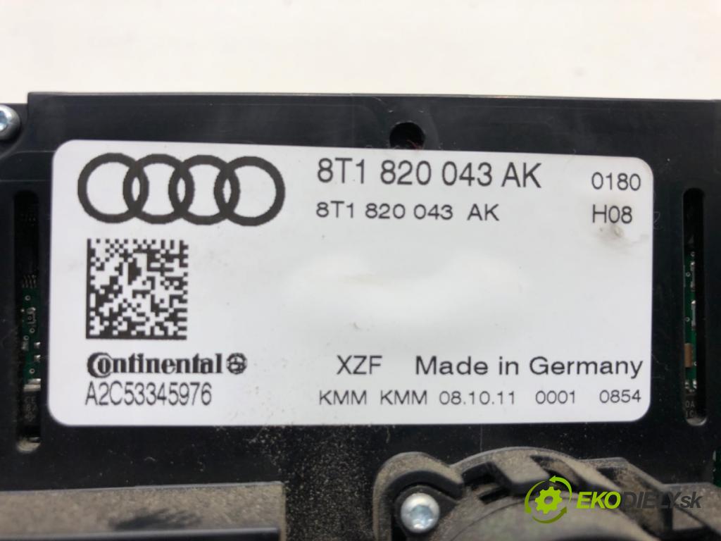 AUDI A4 B8 Kombi 2011 125 kW 2.0 TDI quattro 1968 Panel ovládaní topení 8T1820043AK (Páčky pod volantem)