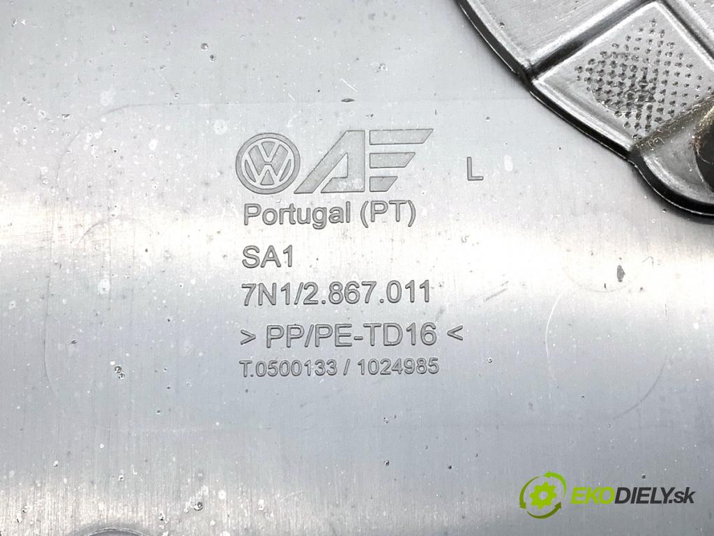 VW SHARAN nadwozie wielkoprzestrzenne (MPV) 2011 103 kW 2.0 TDI 1968 čalúnenie Dvere ľavy predný