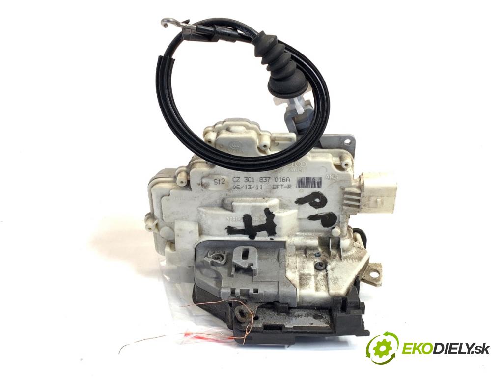 VW PASSAT B7 Kombi 2011 125 kW 2.0 TDI 1968 zámok dveře pravý přední část 3C1837016A