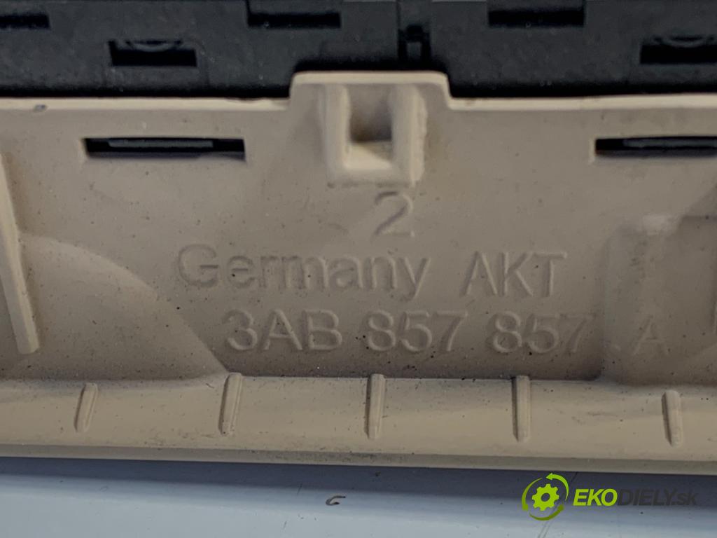 VW PASSAT B7 Kombi 2011 125 kW 2.0 TDI 1968 Prepínač okien 3AB857857A (Prepínacie páčky pod volantom)