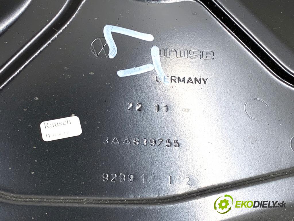 VW PASSAT B7 Kombi 2011 125 kW 2.0 TDI 1968 mechanismus okna levý zadní část 3AA839755