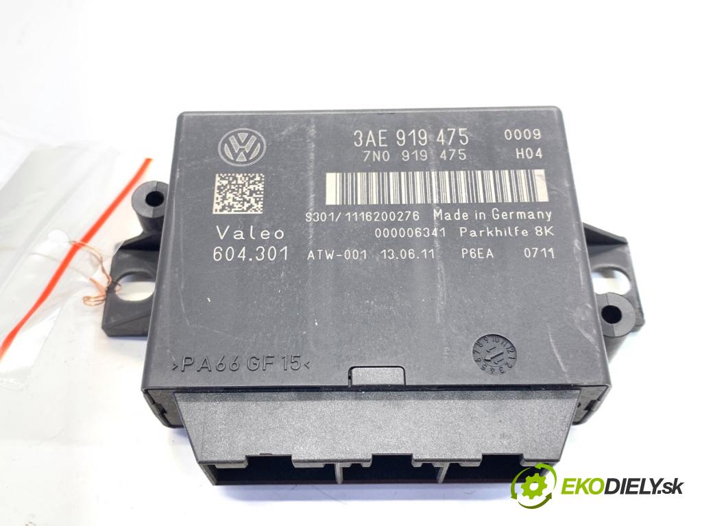 VW PASSAT B7 Kombi 2011 125 kW 2.0 TDI 1968 Modul PDC 3AE919475 (Riadiaca jednotka ostatné)