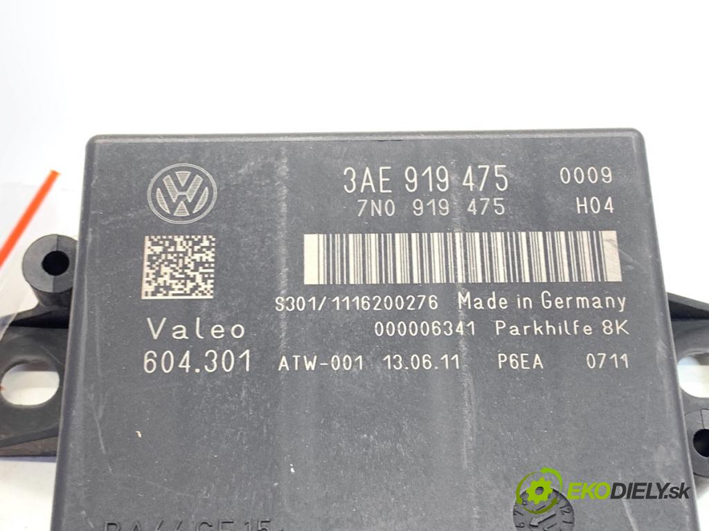 VW PASSAT B7 Kombi 2011 125 kW 2.0 TDI 1968 modul PDC 3AE919475 (Řídící jednotka ostatní)