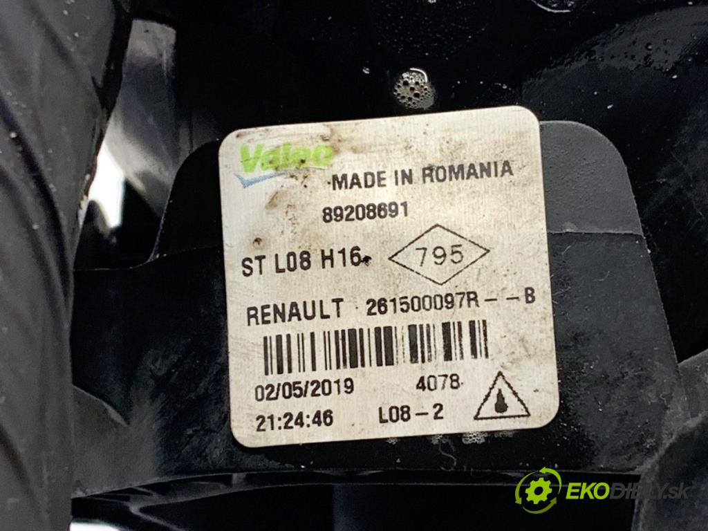 DACIA LOGAN II sedan 2019 54 kW 1.0 SCe 75 998 Hmlové svetlo, hmlovka ľavy predný 261500097R