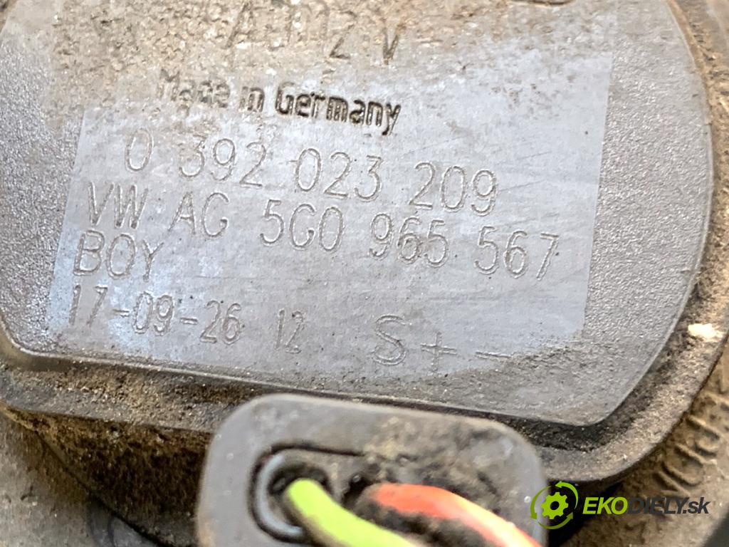 SKODA RAPID liftback 2017 85 kW 1.6 TDI 1598 DALŠÍ: Pumpa vody 5G0965567 (Vodná pumpa)