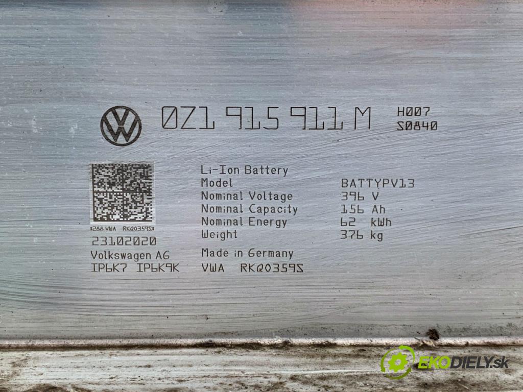 VW ID.3 liftback 2020 150 kW Pro  BATERIA HYBRYDA 62 156 Ah: