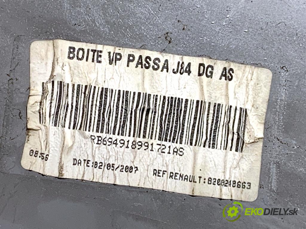 RENAULT SCÉNIC II nadwozie wielkoprzestrzenne (MPV) 2007 99 kW 2.0 (JM05, JM0U, JM1N, JM1U, JM2V) 1998 Priehradka, kastlík spolujazdca  (Priehradka (kastlík))