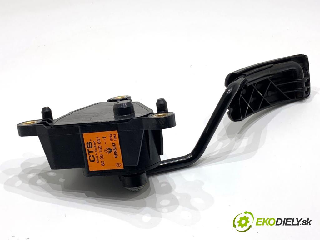 RENAULT SCÉNIC II nadwozie wielkoprzestrzenne (MPV) 2007 99 kW 2.0 (JM05, JM0U, JM1N, JM1U, JM2V) 1998 potenciometr plynového pedálu 8200159647 (Potenciometr plynového pedálu)