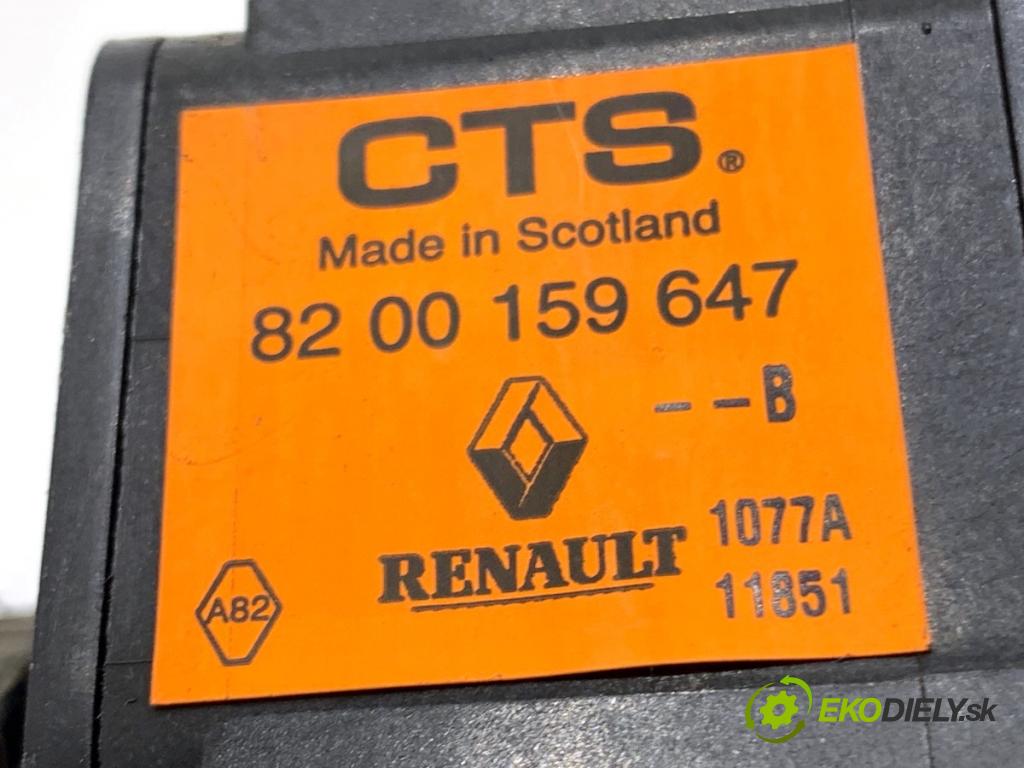RENAULT SCÉNIC II nadwozie wielkoprzestrzenne (MPV) 2007 99 kW 2.0 (JM05, JM0U, JM1N, JM1U, JM2V) 1998 potenciometr plynového pedálu 8200159647 (Potenciometr plynového pedálu)