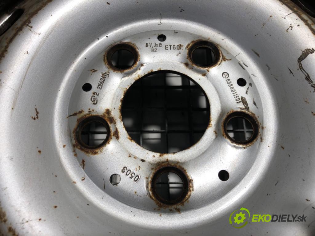 MERCEDES-BENZ W638 Autobus 2003 60 kW 108 CDI 2.2 (638.194) 2148 disk plechový 15 5,5J