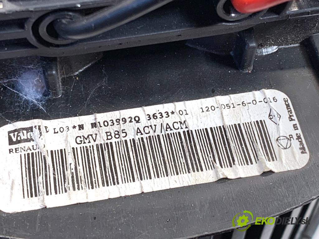 RENAULT CLIO III liftback 2006 55 kW 1.2 16V (BR02, BR0J, BR11, CR02, CR0J, CR11) 1149 ventilátor kúrenia N103992Q