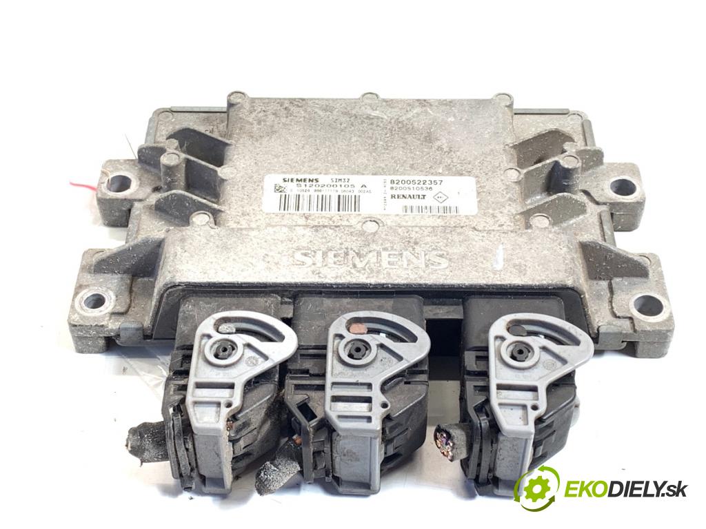 RENAULT CLIO III liftback 2006 55 kW 1.2 16V (BR02, BR0J, BR11, CR02, CR0J, CR11) 1149 řídící jednotka motora 8200522357 (Řídicí jednotka)