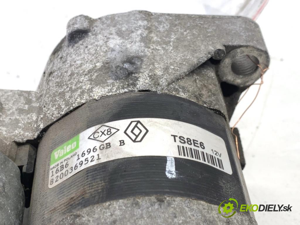 RENAULT CLIO III liftback 2006 55 kW 1.2 16V (BR02, BR0J, BR11, CR02, CR0J, CR11) 1149 Štartér 8200369521 (Štartér)