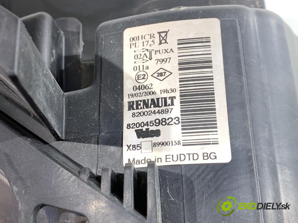 RENAULT CLIO III liftback 2006 55 kW 1.2 16V (BR02, BR0J, BR11, CR02, CR0J, CR11) 1149 světlomet pravý přední část 8200244897