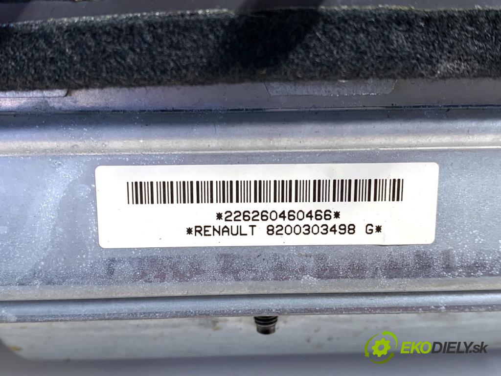 RENAULT CLIO III liftback 2006 55 kW 1.2 16V (BR02, BR0J, BR11, CR02, CR0J, CR11) 1149 AirBag spolujazdca 8200303498 (Airbag)