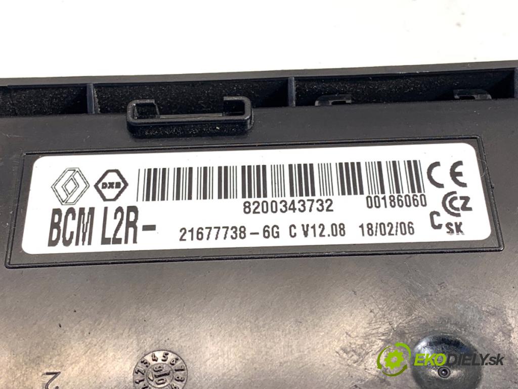 RENAULT CLIO III liftback 2006 55 kW 1.2 16V (BR02, BR0J, BR11, CR02, CR0J, CR11) 1149 Modul BCM 8200343732 (Riadiaca jednotka ostatné)