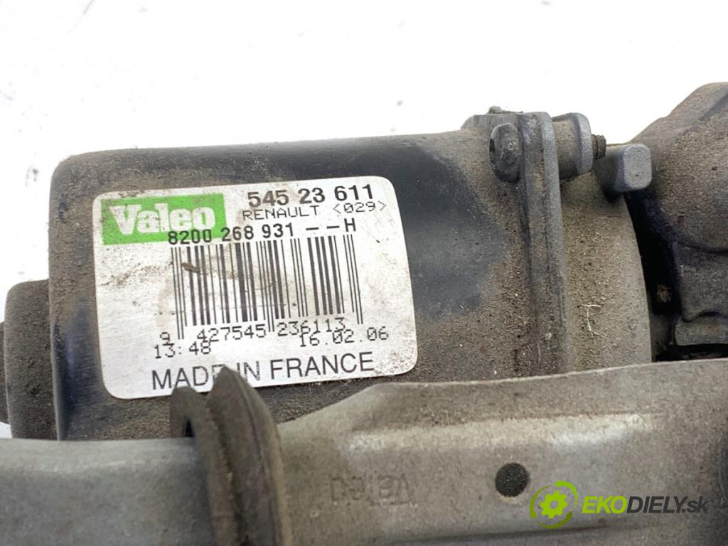 RENAULT CLIO III liftback 2006 55 kW 1.2 16V (BR02, BR0J, BR11, CR02, CR0J, CR11) 1149 Mechanizmus stieračov predný 8200268931 (Motorček stieračov predný)