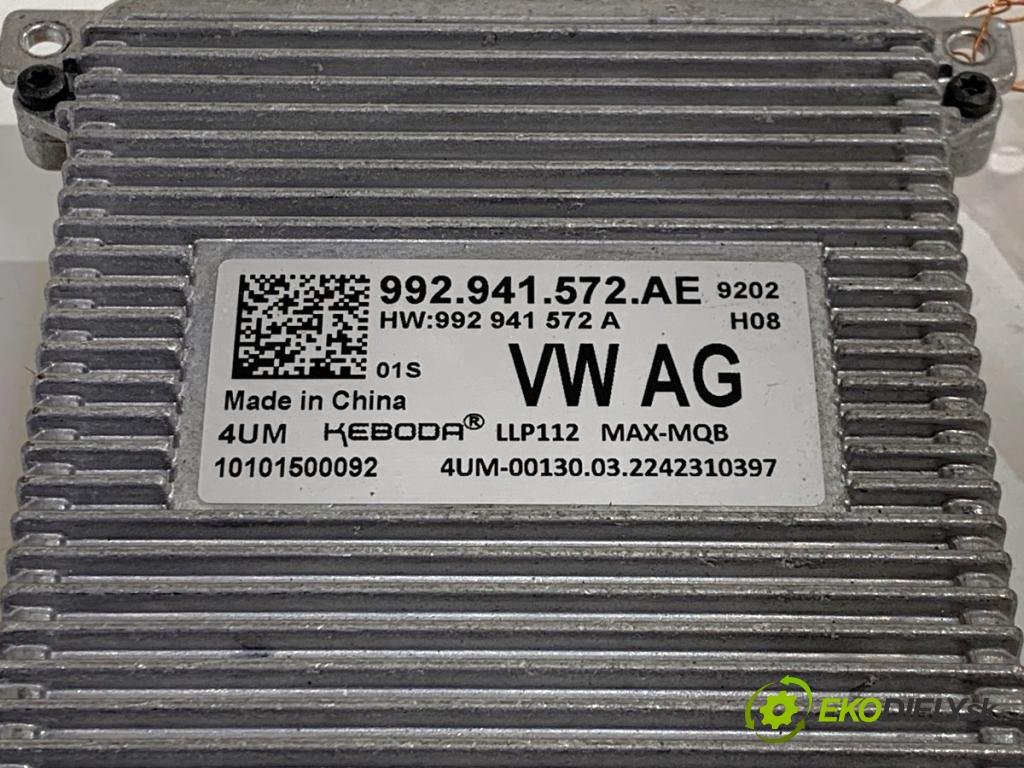 VW ID.3 liftback 2020 150 kW Pro  měnič XENON 992941572AE (Řídící jednotka xenonu)