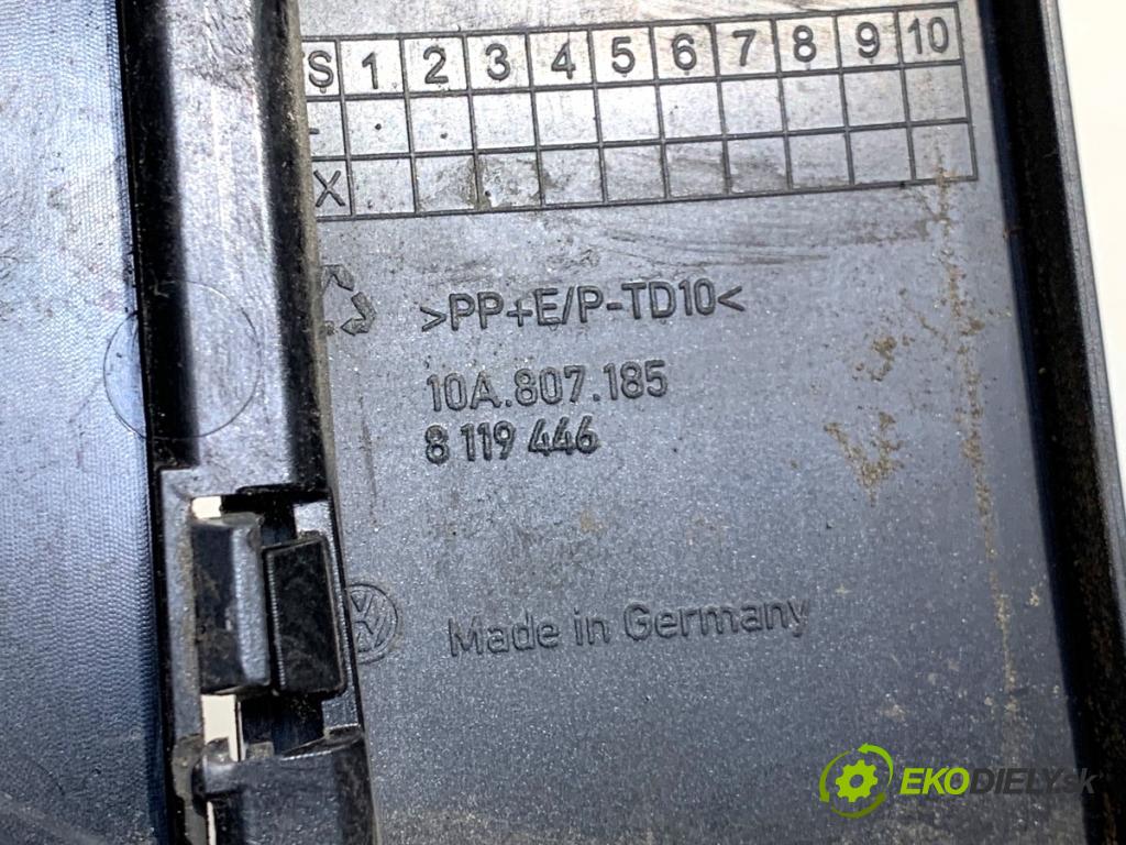 VW ID.3 liftback 2020 150 kW Pro  lišta násada nárazníka přední část dolná 10A807185