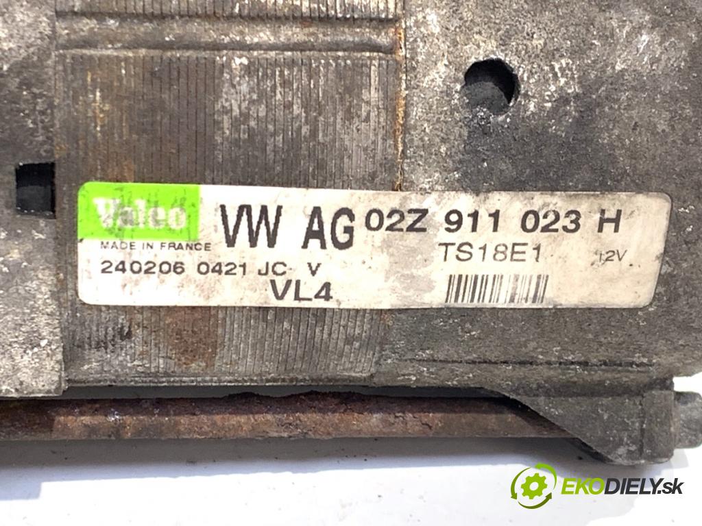VW TOURAN nadwozie wielkoprzestrzenne (MPV) 2006 77 kW 1.9 TDI 1896 startér 02Z911023H (Startér)