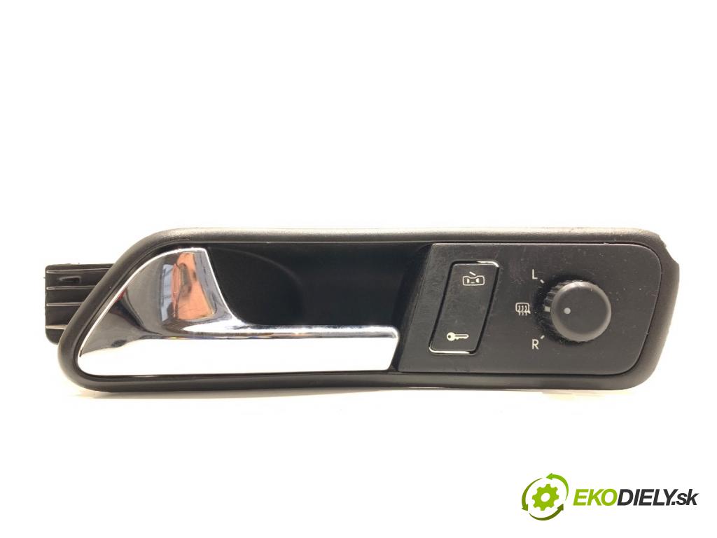 VW TOURAN nadwozie wielkoprzestrzenne (MPV) 2006 77 kW 1.9 TDI 1896 Prepínač nastavenia spätných zrkadiel 1T1837113C (Prepínacie páčky pod volantom)