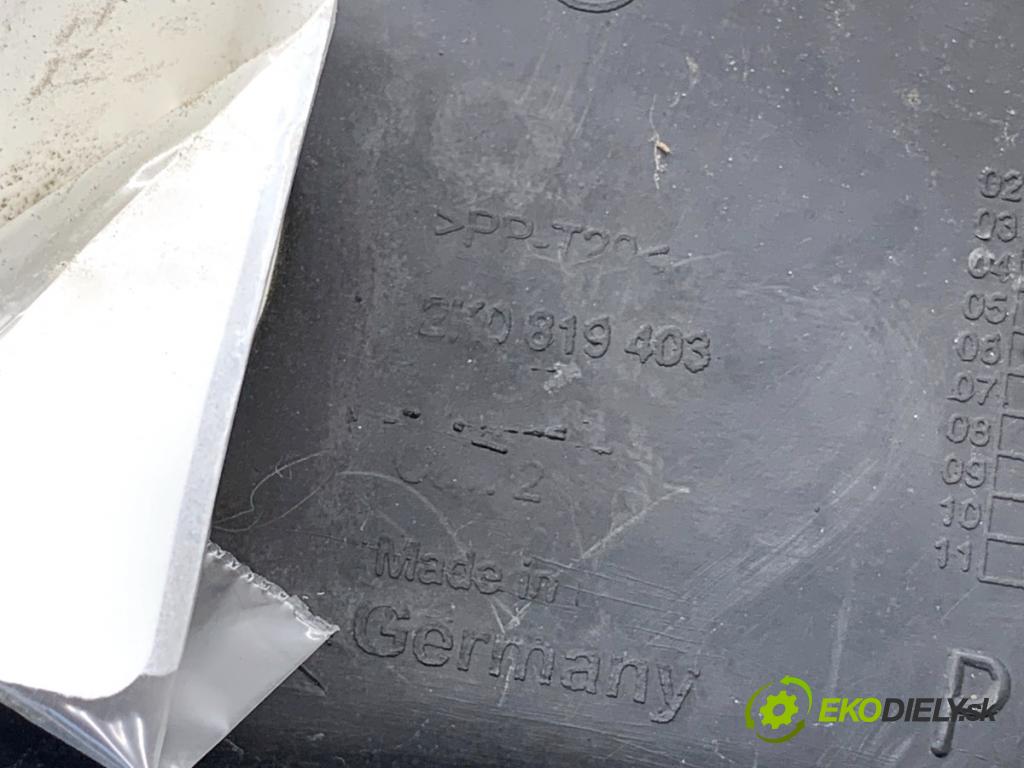 VW TOURAN nadwozie wielkoprzestrzenne (MPV) 2006 77 kW 1.9 TDI 1896 Torpédo, plast pod čelné okno 2K0819403 (Torpédo (plast pod čelným sklom))