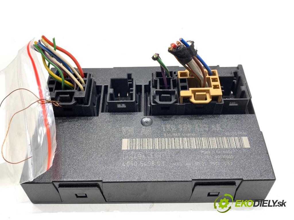 VW TOURAN nadwozie wielkoprzestrzenne (MPV) 2006 77 kW 1.9 TDI 1896 Modul komfortu 1K0959433AK (Modul komfortu)